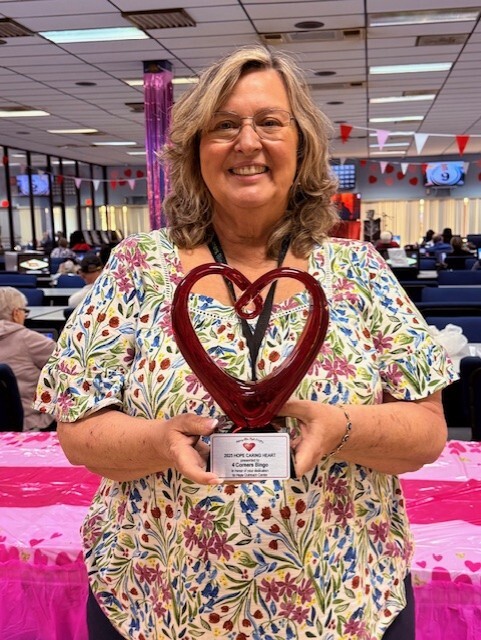 Brenda 4 Corners Bingo 2005 Hope Caring Eart Award